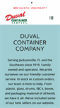 Mobile Screenshot of duvalcontainer.com